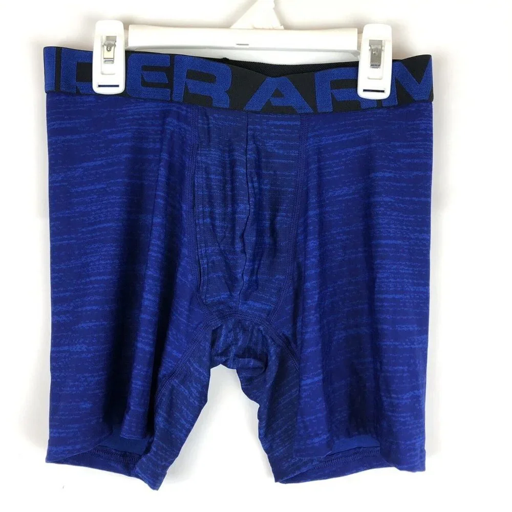 Under Armour, Men’s Size Small Blue/Black Boxer Shorts, Underwear